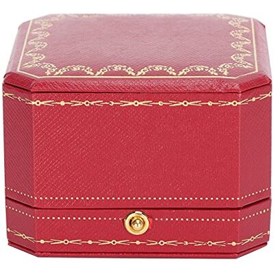 YUYTE Ringbox, ringdoos, sieradenopslag, display sieraden, voor verlovingsvoorstel, bruiloft, Ctagonal, ringdrager, doos, composietmateriaal, carneool YUYTE Ringbox, ringdoos, sieradenopslag, display sieraden, voor verlovingsvoorstel, bruiloft, Ctagonal, ringdrager, doos, composietmateriaal, carneool