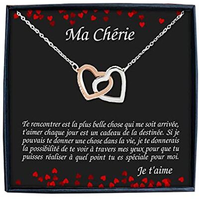 TILOVE Gepersonaliseerde halsketting voor dames met hanger in de vorm van een hart, met een boodschap van liefde voor je geliefde, vrouw, partner, roestvrij staal, zirkonia TILOVE Gepersonaliseerde halsketting voor dames met hanger in de vorm van een hart, met een boodschap van liefde voor je geliefde, vrouw, partner, roestvrij staal, zirkonia