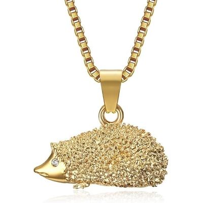 BOBIJOO JEWELRY Hanger Niglo ketting Gitan egel staal goud diamant BOBIJOO JEWELRY Hanger Niglo ketting Gitan egel staal goud diamant