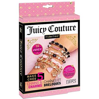 Make It Real Juicy Couture Dream Collection Sieraden Knutselset: 5 magische doe-het-zelf armbanden met kralen, hangers, kettingen en linten Cadeau voor meisjes vanaf 8 jaar Make It Real Juicy Couture Dream Collection Sieraden Knutselset: 5 magische doe-het-zelf armbanden met kralen, hangers, kettingen en linten Cadeau voor meisjes vanaf 8 jaar