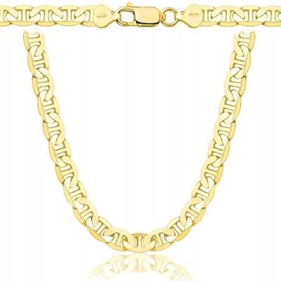 AMAR PRAGNA Koninklijke ketting, gevlochten, 925/585 goud, verguld, sieraden AMAR PRAGNA Koninklijke ketting, gevlochten, 925/585 goud, verguld, sieraden