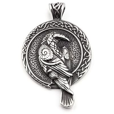 DUTACK Southbankstore Viking Totem vogel kraai hanger ketting zwart DUTACK Southbankstore Viking Totem vogel kraai hanger ketting zwart