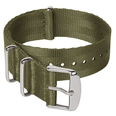 Archer Watch Straps Hoogwaardige NATO nylon geweven veiligheidsband, robuuste horlogeband in militaire stijl, keuze uit kleuren en maten (18 mm, 20 mm, 22 mm) Archer Watch Straps Hoogwaardige NATO nylon geweven veiligheidsband, robuuste horlogeband in militaire stijl, keuze uit kleuren en maten (18 mm, 20 mm, 22 mm)