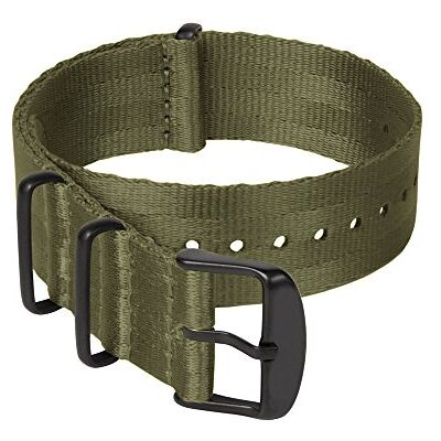Archer Watch Straps Hoogwaardige NATO nylon geweven veiligheidsband, robuuste horlogeband in militaire stijl, keuze uit kleuren en maten (18 mm, 20 mm, 22 mm) Archer Watch Straps Hoogwaardige NATO nylon geweven veiligheidsband, robuuste horlogeband in militaire stijl, keuze uit kleuren en maten (18 mm, 20 mm, 22 mm)