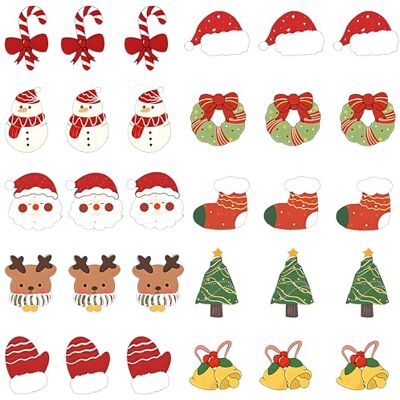 YouXiaor Kerst Broche, 30 Kerst Broches Kerst Broches Badge Reversspeld Leuke Pin Cartoon Naalden Kerst Pins Herten Pins voor Gift Kerstornamenten, Medium, YouXiaor Kerst Broche, 30 Kerst Broches Kerst Broches Badge Reversspeld Leuke Pin Cartoon Naalden Kerst Pins Herten Pins voor Gift Kerstornamenten, Medium,