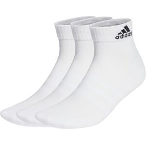 Adidas Mixte Cushioned Sportswear Ankle Socks 3 Pairs, White/Black, 37-40 EU Adidas Mixte Cushioned Sportswear Ankle Socks 3 Pairs, White/Black, 37-40 EU
