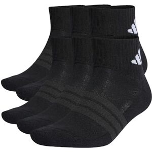 Adidas Uniseks Vushioned Essentials enkelsokken, 6 paar, zwart/wit, 8,5-10 Adidas Uniseks Vushioned Essentials enkelsokken, 6 paar, zwart/wit, 8,5-10