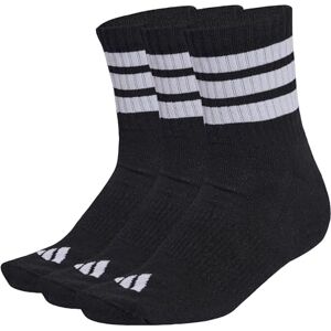 Adidas Uniseks Vlexen 3 STRIPES CUSHIONED SPORTSWEAR MID CUT SOCKS 3 paar, zwart/wit/wit, 4,5-6 Adidas Uniseks Vlexen 3 STRIPES CUSHIONED SPORTSWEAR MID CUT SOCKS 3 paar, zwart/wit/wit, 4,5-6