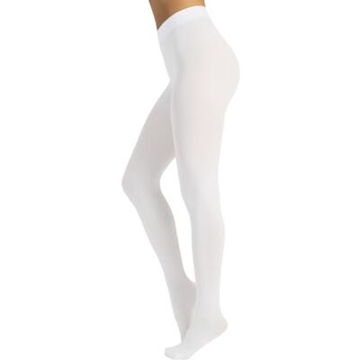 CALZITALY Ondoorzichtige panty van zachte microvezel, S, M, L, XL, XXL, 3XL, 4XL, 80 DEN, gemaakt in Italië, Wit. 4XL CALZITALY Ondoorzichtige panty van zachte microvezel, S, M, L, XL, XXL, 3XL, 4XL, 80 DEN, gemaakt in Italië, Wit. 4XL