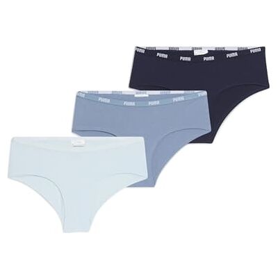 Puma Iconic Hipster 503007001 Set van 6, Combo Blauw, S S Puma Iconic Hipster 503007001 Set van 6, Combo Blauw, S S