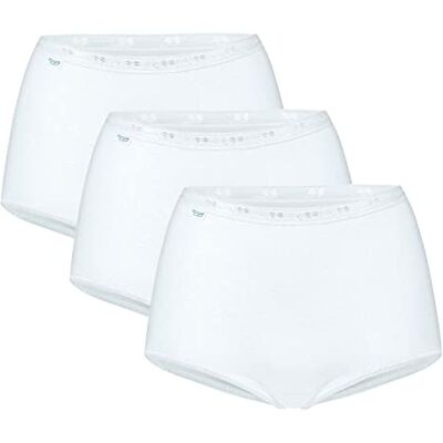 Sloggi Basic+ Maxi Damesslip (3 stuks), Wit. 42 Sloggi Basic+ Maxi Damesslip (3 stuks), Wit. 42
