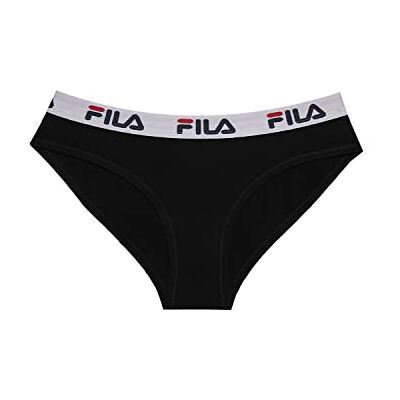Fila Damesslip, katoen, damesondergoed, duurzaam, luchtig mesh, zwart, L Fila Damesslip, katoen, damesondergoed, duurzaam, luchtig mesh, zwart, L