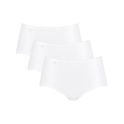 Sloggi 24/7 Microvezel Midi C3p damesslip (3 stuks), Wit., 50 50 Sloggi 24/7 Microvezel Midi C3p damesslip (3 stuks), Wit., 50 50