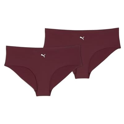Puma Hipster hipster voor dames (2 stuks), Ruby Shimmer L Puma Hipster hipster voor dames (2 stuks), Ruby Shimmer L