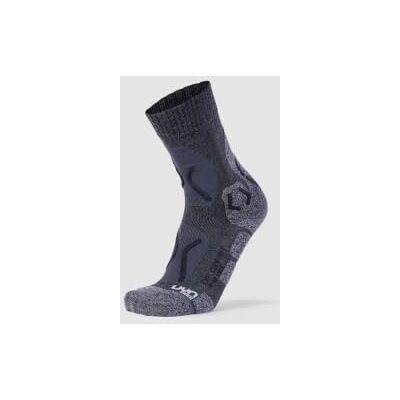 UYN Explorer Outdoorsokken voor dames, Antraciet/Zwart UYN Explorer Outdoorsokken voor dames, Antraciet/Zwart