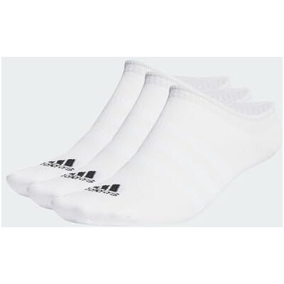 Adidas Unisex Thin and Light No-Show Sokken, 3 paar, wit/zwart, 10,5-12,5 Adidas Unisex Thin and Light No-Show Sokken, 3 paar, wit/zwart, 10,5-12,5