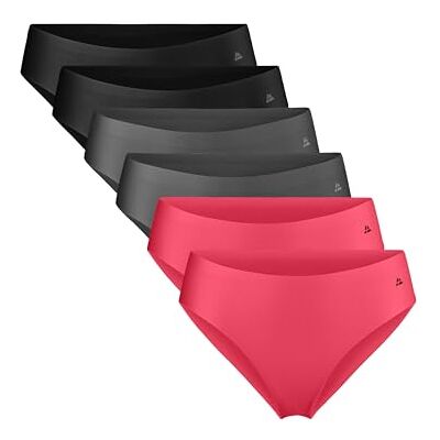 DANISH ENDURANCE Onzichtbare damesslips van microvezel, zacht en licht, 6 stuks XL DANISH ENDURANCE Onzichtbare damesslips van microvezel, zacht en licht, 6 stuks XL