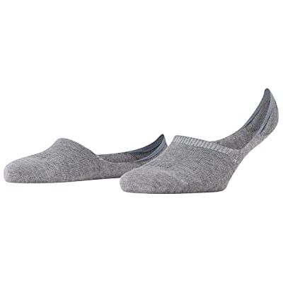Falke Onzichtbare damessokken, hoge snit, onzichtbaar, ademend, duurzaam, katoen, hoge hals, antislipsysteem op de hiel, glijdt niet in de dunne effen schoen, 1 paar, Szary Light Grey Melange 3390 39-40 Falke Onzichtbare damessokken, hoge snit, onzichtbaar, ademend, duurzaam, katoen, hoge hals, antislipsysteem op de hiel, glijdt niet in de dunne effen schoen, 1 paar, Szary Light Grey Melange 3390 39-40