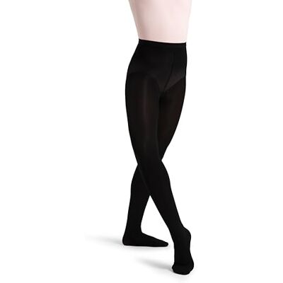 Capezio Hold & Stretch voetpanty voor dames, Zwart Capezio Hold & Stretch voetpanty voor dames, Zwart