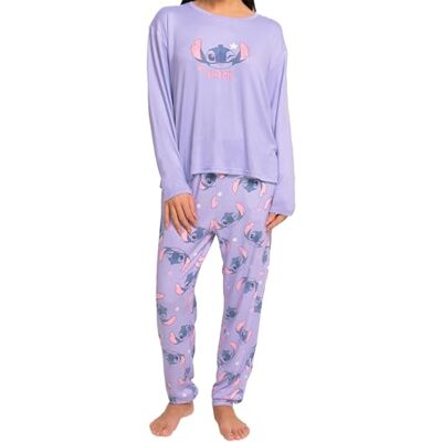 Disney Lilo & Stitch Pyjama Stitch Pyjama voor dames Winterpyjama voor dames Warme damespyjama Nachtkleding voor dames Paars M M Disney Lilo & Stitch Pyjama Stitch Pyjama voor dames Winterpyjama voor dames Warme damespyjama Nachtkleding voor dames Paars M M
