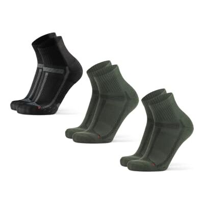 DANISH ENDURANCE Kwart Hardloopsokken voor Lange Afstanden voor Dames & Heren, 3-Pak, Anti-Blaar, Ademend, Zweetafvoerend, Marathon, Technische Sokken, Lichte Compressie, Zwart, Wit, Blauw 39-42 DANISH ENDURANCE Kwart Hardloopsokken voor Lange Afstanden voor Dames & Heren, 3-Pak, Anti-Blaar, Ademend, Zweetafvoerend, Marathon, Technische Sokken, Lichte Compressie, Zwart, Wit, Blauw 39-42