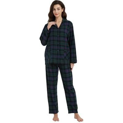 kolipajam 100% katoenen geverfde flanellen pyjamaset, comfortabele pyjama met lange mouwen voor de winter XL kolipajam 100% katoenen geverfde flanellen pyjamaset, comfortabele pyjama met lange mouwen voor de winter XL