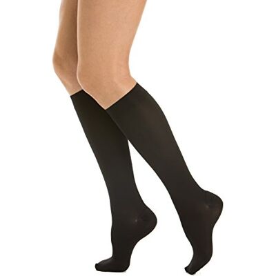 Relaxsan M1150 compressiekousen klasse 1 (15-21 mmHg) van microvezel, zwart., M M Relaxsan M1150 compressiekousen klasse 1 (15-21 mmHg) van microvezel, zwart., M M