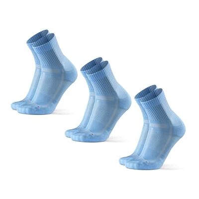 DANISH ENDURANCE Kwart Hardloopsokken voor Lange Afstanden voor Dames & Heren, 3-Pak, Anti-Blaar, Ademend, Zweetafvoerend, Marathon, Technische Sokken, Lichte Compressie, Zwart, Wit, Blauw DANISH ENDURANCE Kwart Hardloopsokken voor Lange Afstanden voor Dames & Heren, 3-Pak, Anti-Blaar, Ademend, Zweetafvoerend, Marathon, Technische Sokken, Lichte Compressie, Zwart, Wit, Blauw
