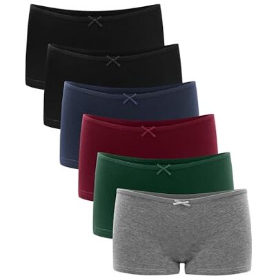 Libella ® Set van 6 boxershorts voor dames, lage taille, boxershorts, stretch, katoen, 3901 M Libella ® Set van 6 boxershorts voor dames, lage taille, boxershorts, stretch, katoen, 3901 M