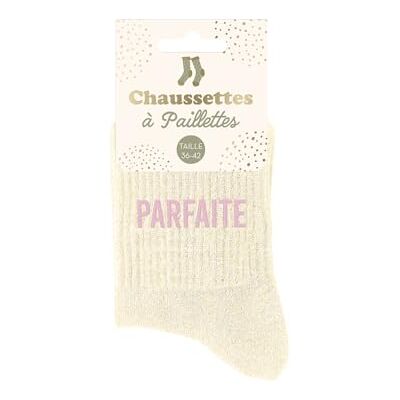 STC Paar sokken met pailletten, perfect voor dames, meerkleurig, eenheidsmaat Eén maat STC Paar sokken met pailletten, perfect voor dames, meerkleurig, eenheidsmaat Eén maat