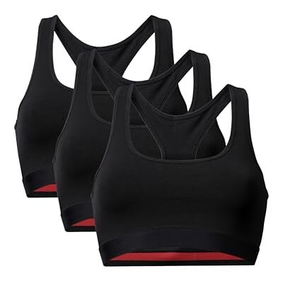 DANISH ENDURANCE Damesbralettes van biologisch katoen, comfortabel, zacht, zonder beugel, 1 of 3 stuks XS DANISH ENDURANCE Damesbralettes van biologisch katoen, comfortabel, zacht, zonder beugel, 1 of 3 stuks XS