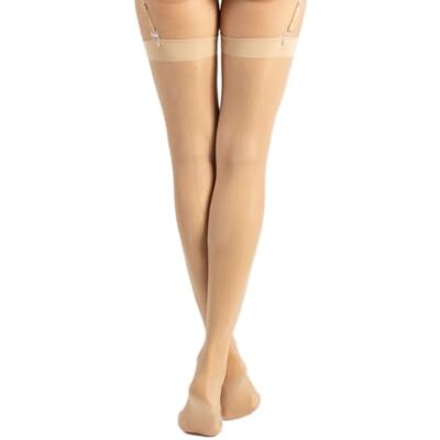 CALZITALY Kousen voor kousenhouder voor dames, dunne kousen met achternaad, S, M, L, XL, 2XL, 3XL, 4XL, zwart, natuur, ivoor, wit, 15 denier, gemaakt in Italië, Natuurlijk. XL CALZITALY Kousen voor kousenhouder voor dames, dunne kousen met achternaad, S, M, L, XL, 2XL, 3XL, 4XL, zwart, natuur, ivoor, wit, 15 denier, gemaakt in Italië, Natuurlijk. XL