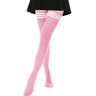 DRESHOW kniekousen, dijbeenkousen, hoge sokken, casual, voor meisjes en vrouwen, 6 paar Eén maat DRESHOW kniekousen, dijbeenkousen, hoge sokken, casual, voor meisjes en vrouwen, 6 paar Eén maat