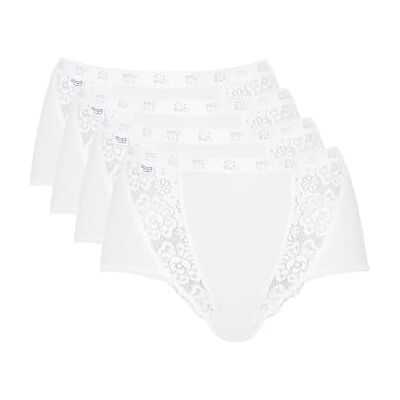 Sloggi Damesbroekje, 4 stuks, wit, 38 FR:40 EU: 38 Sloggi Damesbroekje, 4 stuks, wit, 38 FR:40 EU: 38