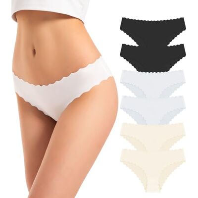 TANSTC Damesstring, onzichtbaar, tanga, ondergoed, sexy, hipster, golflijn, bikini, slipje, lingerie, 6 stuks, zwart, XS TANSTC Damesstring, onzichtbaar, tanga, ondergoed, sexy, hipster, golflijn, bikini, slipje, lingerie, 6 stuks, zwart, XS