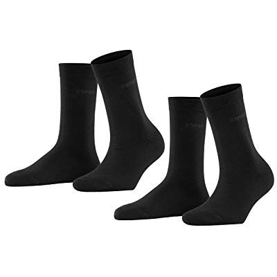 Esprit Uni Multipack W So katoen, effen, 2 paar, damessokken, zwart 3000, 39-42 39-42 Esprit Uni Multipack W So katoen, effen, 2 paar, damessokken, zwart 3000, 39-42 39-42