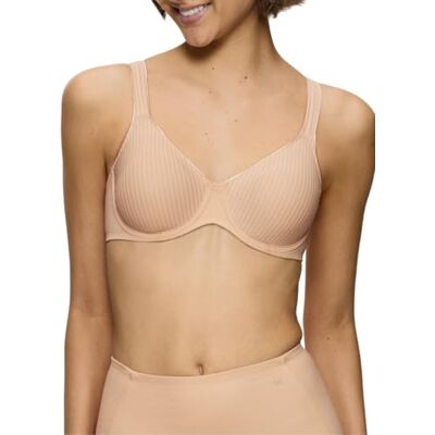 Triumph Modern Soft+cotton W klassieke beha met beugels voor dames (1 stuk), neutraal beige, 105B 105B Triumph Modern Soft+cotton W klassieke beha met beugels voor dames (1 stuk), neutraal beige, 105B 105B