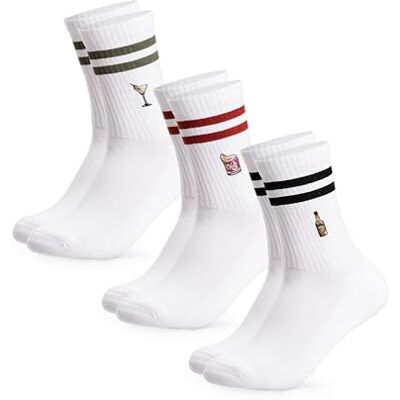 Occulto Sportsokken voor dames en heren, set van 3 (model: zomer) 39-42 Occulto Sportsokken voor dames en heren, set van 3 (model: zomer) 39-42