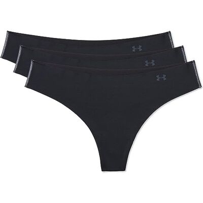 Under Armour Set van 3 PS-strings voor dames, essentiële ondergoedset, comfortabele string in verpakking van 3 stuks Under Armour Set van 3 PS-strings voor dames, essentiële ondergoedset, comfortabele string in verpakking van 3 stuks