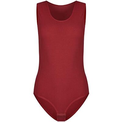 Evoni Mouwloze body voor dames, Bordeaux L Evoni Mouwloze body voor dames, Bordeaux L