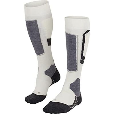 Falke SK4 Advanced W Kh wol functioneel garen, 1 paar, skisokken voor dames, wit Off-White 2040, 39-40 Falke SK4 Advanced W Kh wol functioneel garen, 1 paar, skisokken voor dames, wit Off-White 2040, 39-40
