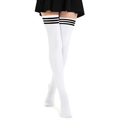 DRESHOW Extra lange kousen voor dames, dijen, voor sport en cosplay. one size grote maten DRESHOW Extra lange kousen voor dames, dijen, voor sport en cosplay. one size grote maten