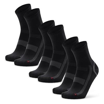 DANISH ENDURANCE Sportsokken, midi, 3 of 5 paar, ademend en zonder blaren, voor heren en dames 43-47 EU DANISH ENDURANCE Sportsokken, midi, 3 of 5 paar, ademend en zonder blaren, voor heren en dames 43-47 EU