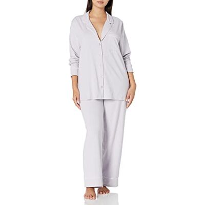 Amazon Essentials Ensemble pyjama en coton modal à manches longues et bas pleine longueur pour femme (disponible en grande taille) Lilas Taille XL XL Amazon Essentials Ensemble pyjama en coton modal à manches longues et bas pleine longueur pour femme (disponible en grande taille) Lilas Taille XL XL