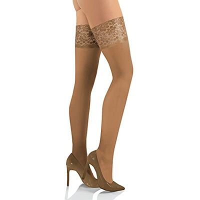 sesto senso Hold-up-kousen van microvezel, 50 denier, ondoorzichtig, voor dames, Beige XS-S sesto senso Hold-up-kousen van microvezel, 50 denier, ondoorzichtig, voor dames, Beige XS-S