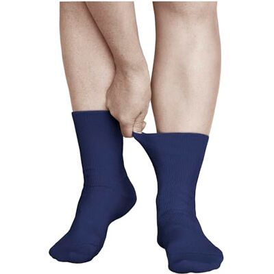 vitsocks Niet-knijpende sokken zonder elastische rand voor dames (3 paar) knellen niet 98% fijn katoen, Donkerblauw, 39-42 39-42 vitsocks Niet-knijpende sokken zonder elastische rand voor dames (3 paar) knellen niet 98% fijn katoen, Donkerblauw, 39-42 39-42