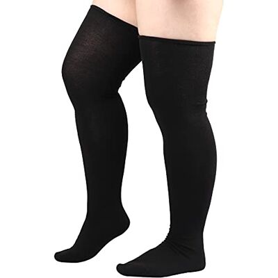 DRESHOW Dames Grote Maat Hoge Dij Hoge Sokken Kniekousen Beenwarmers Sokken voor Sport Cosplay one size DRESHOW Dames Grote Maat Hoge Dij Hoge Sokken Kniekousen Beenwarmers Sokken voor Sport Cosplay one size