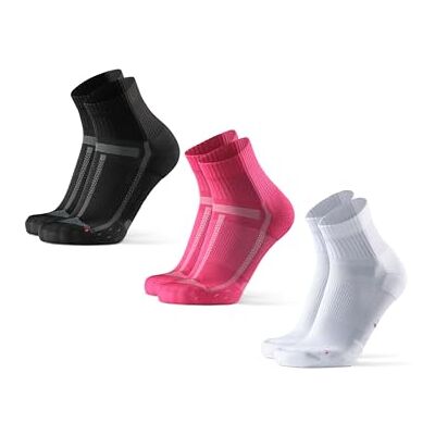 DANISH ENDURANCE Kwart Hardloopsokken voor Lange Afstanden voor Dames & Heren, 3-Pak, Anti-Blaar, Ademend, Zweetafvoerend, Marathon, Technische Sokken, Lichte Compressie, Zwart, Wit, Blauw 39-42 DANISH ENDURANCE Kwart Hardloopsokken voor Lange Afstanden voor Dames & Heren, 3-Pak, Anti-Blaar, Ademend, Zweetafvoerend, Marathon, Technische Sokken, Lichte Compressie, Zwart, Wit, Blauw 39-42