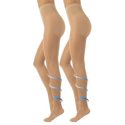 CALZITALY Set 1/2 paar – compressiepanty met sterke compressie, 10 mm/Hg, S, M, L, XL, XXL, 3XL, 4XL, 70 DEN, Made in Italy XXL CALZITALY Set 1/2 paar – compressiepanty met sterke compressie, 10 mm/Hg, S, M, L, XL, XXL, 3XL, 4XL, 70 DEN, Made in Italy XXL