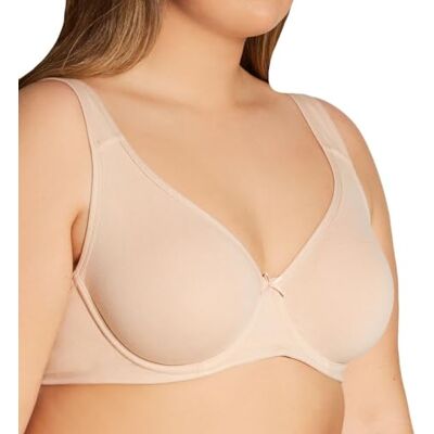 Fruit of the Loom Draadloze katoenen beha voor dames met volledige dekking, Beige 38DD Fruit of the Loom Draadloze katoenen beha voor dames met volledige dekking, Beige 38DD